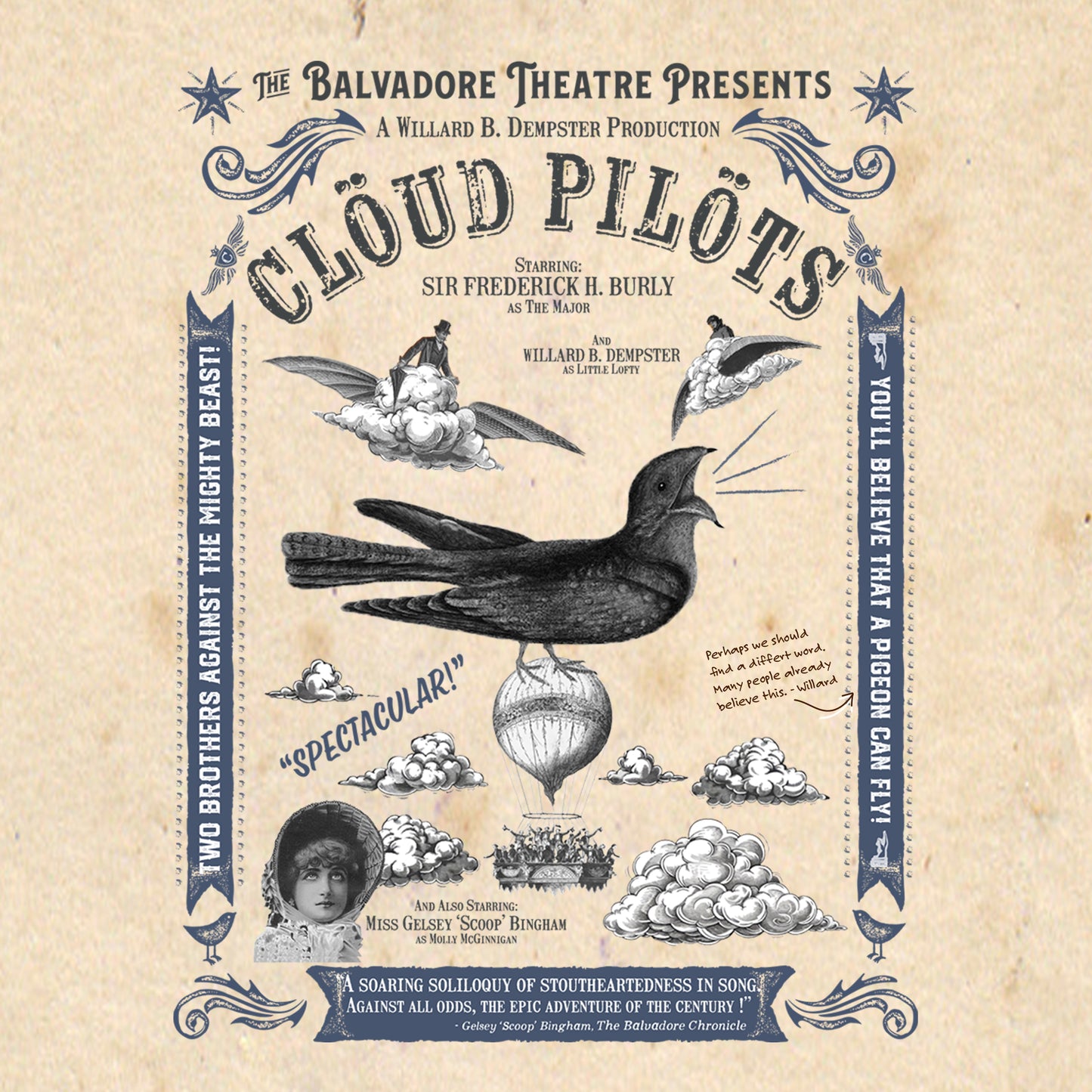 Clöud Pilöts T-Shirt SAND